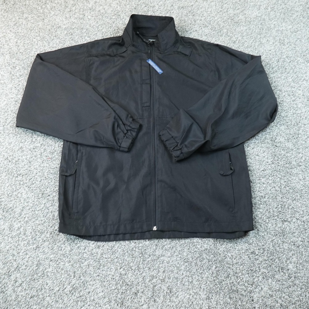 NEW 5.11 Tactical Jacket Mens M Black Lightweight Windbreaker Full Zip Coat Work - Picture 1 of 8